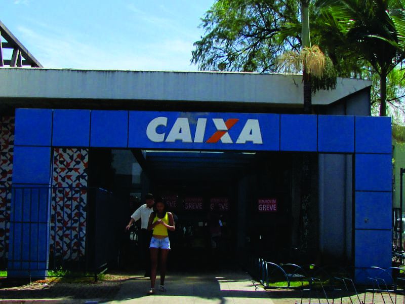 Paralisação da agência da Caixa, em Paracatu