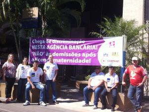 Manifestação contra demissões no Itapu em Campo Grande
