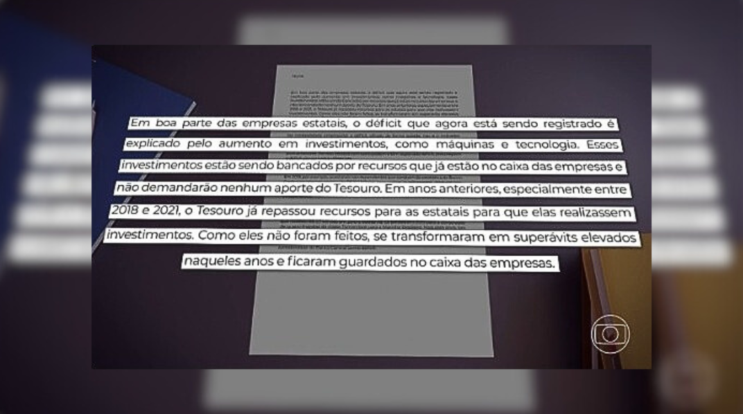 Jogo de informações: o que o Jornal Nacional não te contou sobre as contas das estatais