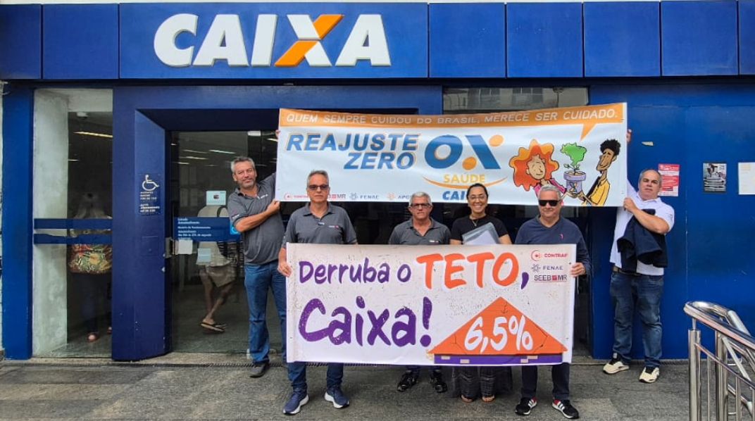 Empregados se mobilizam por reajuste zero nas mensalidades e melhorias no Saúde Caixa