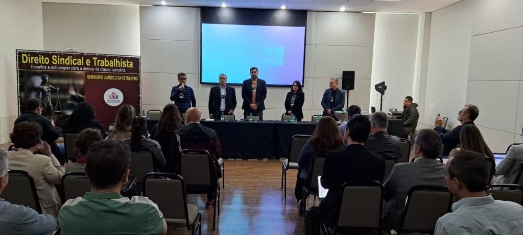 Primeiro dia do Seminário Jurídico da Fetrafi-MG debateu advocacia sindical e combate às terceirizações