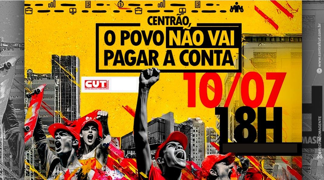 Movimento sindical bancário adere às manifestações para exigir taxação dos super-ricos