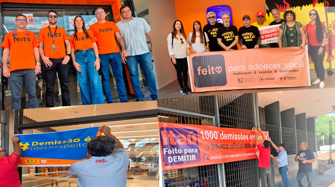Sindicatos em todo o Brasil realizam dia nacional de luta contra demissões em massa no Itaú