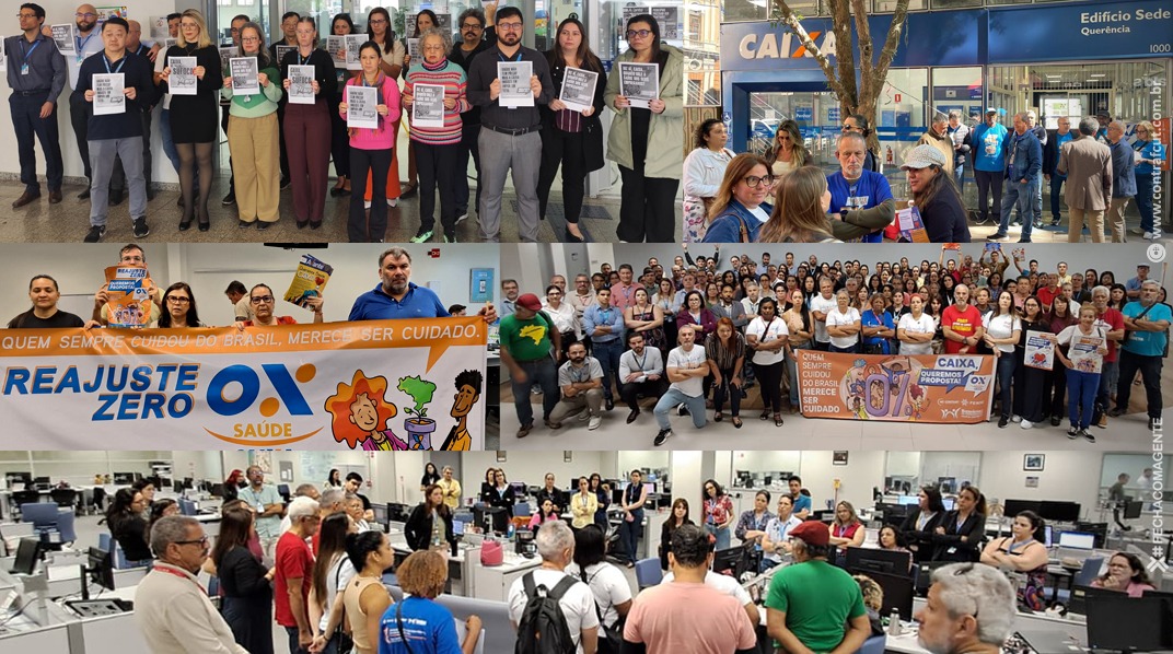 Saúde Caixa: Manifestações em todo país pedem reajuste zero