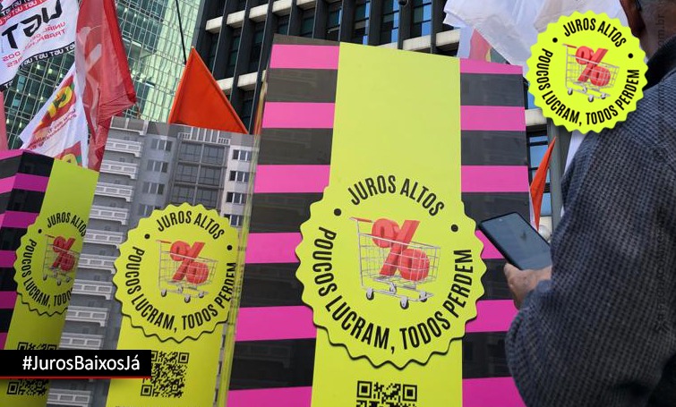 Trabalhadores vão às ruas, nesta terça, para exigir queda na Selic