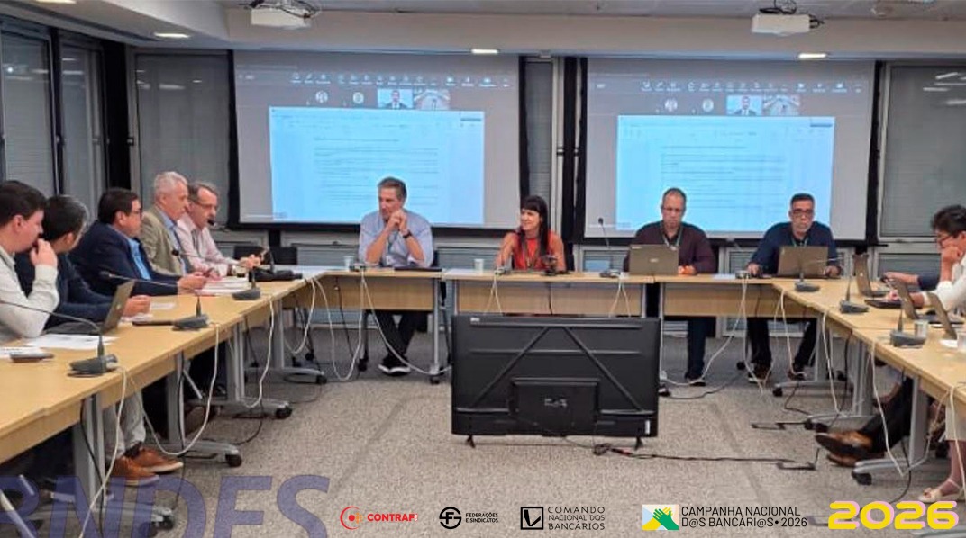Negociação do ACT 2026-2028 avança com debates sobre saúde, isonomia e diversidade no BNDES